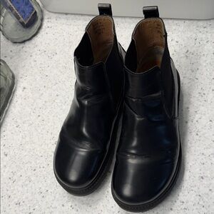 Birkenstock Stalen Black Leather Chelsea Ankle Boots